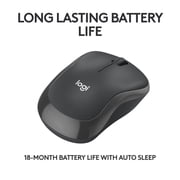 Logitech M240 Silent Wireless Mouse, Graphite