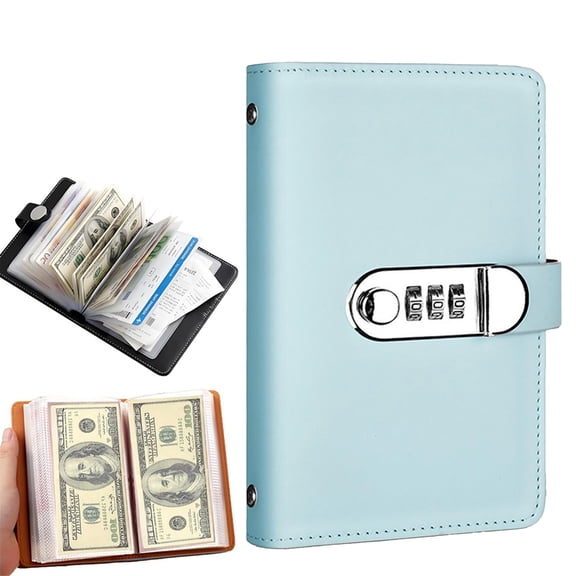 100 Envelope Savings Challenge Book with Password Lock, Money Saving Binder, Savings Challenge, Money Saving Book with Cash Envelopes, Fun to Reach Your Savings Goals