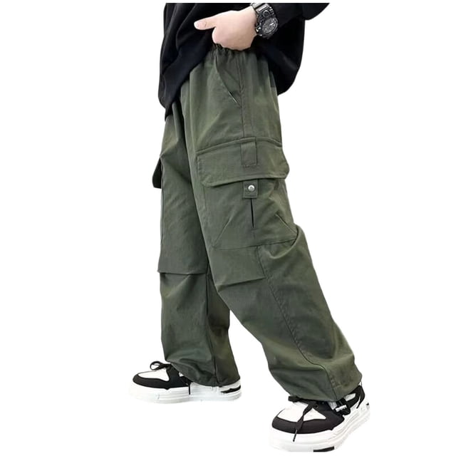Niñas Vestir Pantalones Color Sólido Al Aire Libre Versátil Pantalones Casuales Bellbottom Moda