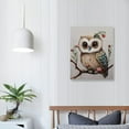 thumbnail image 3 of COMIO  Cute Animals Watercolor Paint Owl Wall Decor Canvas Print Kids Room Decor Wall Art Room Decor Nursery Decor, 3 of 4