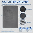 thumbnail image 5 of Cat Litter Mat, Honeycomb Double Layer Litter Box Mat, Urine & Water Proof Cat Litter Catcher Mat, Litter Trapping Mat Washable Easy Clean, Litter Mat Scatter Control, 5 of 6