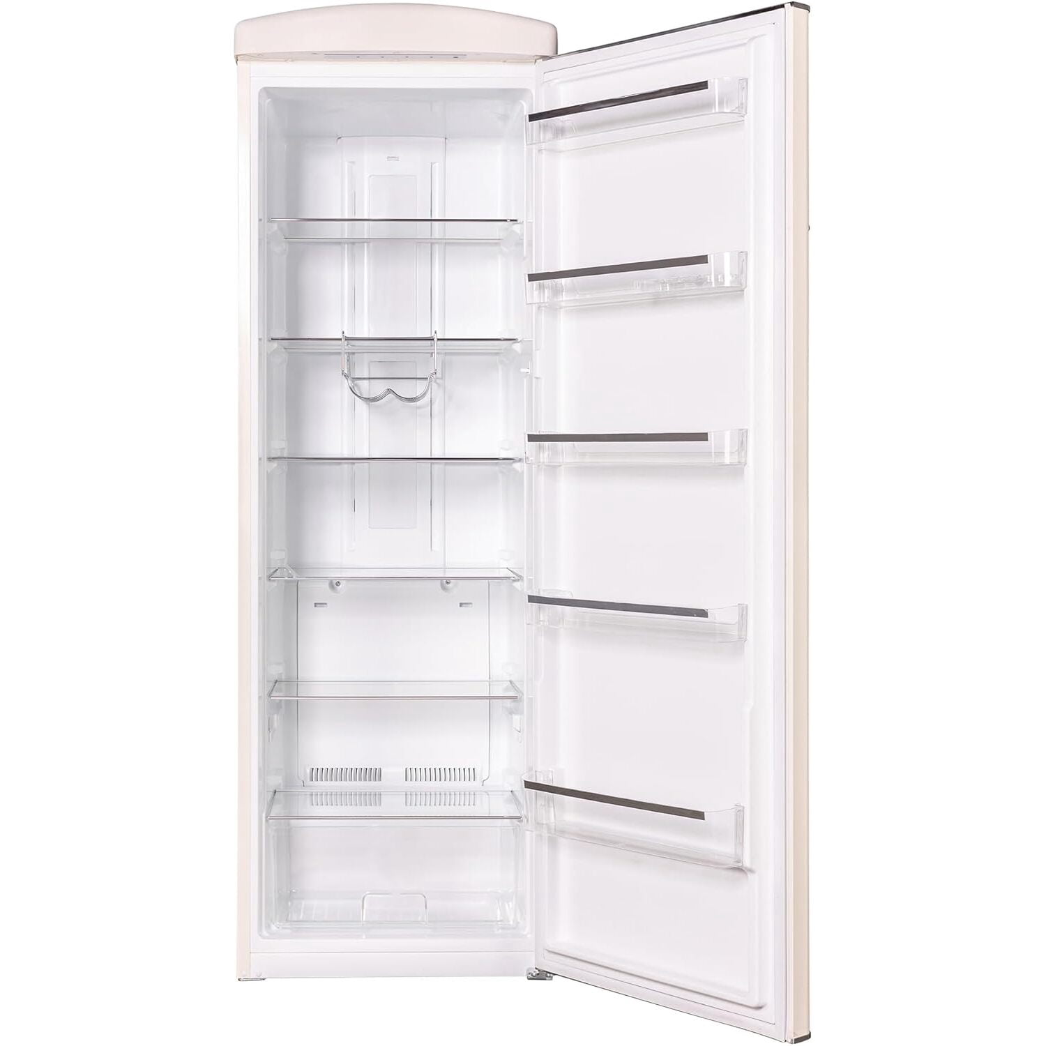 Conserv 24 in. 11 cu. ft. Classic Retro Single Door Refrigerator in Cream