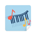 thumbnail image 1 of Piano Bight Musical Notation Glasses Cloth Screen Cleaner Suede Fabric 2 Pack, 1 of 2