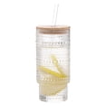 thumbnail image 2 of Mainstays Clear Glass Tumbler with Dotted Patterns, 2 of 6