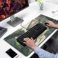thumbnail image 7 of Anime Aesthetics Green Garden Gaming Mouse Mat,Rectangle XX Large Non-Slip Rubber Gaming Mouse Pad with Stitched Edges, Office Mouse Pad for Women Men Kids, 31.5x15.7, 7 of 7