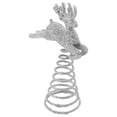 thumbnail image 5 of WHAMVOX Silver Iron Deer Tree Topper for Christmas Tree Decoration with Lovely Design and Easy Installation, 5 of 8