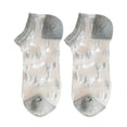 thumbnail image 2 of YAOBAMM Invisible Socks Women Shoes 1 Pair Invisible All Match Elastic Breathable Short Weaving Sole Cool Polyester Transparent Design, 2 of 6