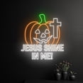 thumbnail image 3 of Handmadetneonsign Jesus Shine In Me Pumpkin Neon Sign, Thanksgiving LED Light, Jesus Cross Pumpkin, 3 of 5