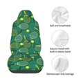 thumbnail image 4 of Daiia Tennis Rackets and Balls Printed Car Seat Cover - Waterproof & Sweatproof - Universal Fit, Machine Washable, Non-Slip - Seat Protector for Car, Truck, SUV, Van (1 Pack), 4 of 5