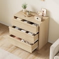 thumbnail image 3 of Commode à 3 Tiroirs pour Chambre, Table de Chevet en Chêne Naturel à 3 Tiroirs avec Grand Rangement, Petite Table de Chevet Moderne pour Salon, Chambre de Bébé, Entrée, 3 of 7