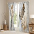 thumbnail image 3 of jejeloiu Vintage Wings Black Out Curtains,Gray Gold Curtains Pack of 2 (42x63 Each) For Girls, 3 of 6