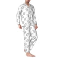 thumbnail image 2 of Sikiie Turtle Mens Pajama Set, Soft Warm Long Sleeve Sleepwear, Cozy Button-Down Pjs for Men-XX-Large, 2 of 7