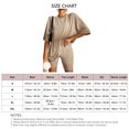 thumbnail image 2 of Conjunto de pijama con pantalones cortos para mujer, pijamas con pantalones cortos para mujer, pijamas de manga corta de dos piezas, pantalones cortos para mujer, ropa de dormir, características de vanguardia, 2 of 2