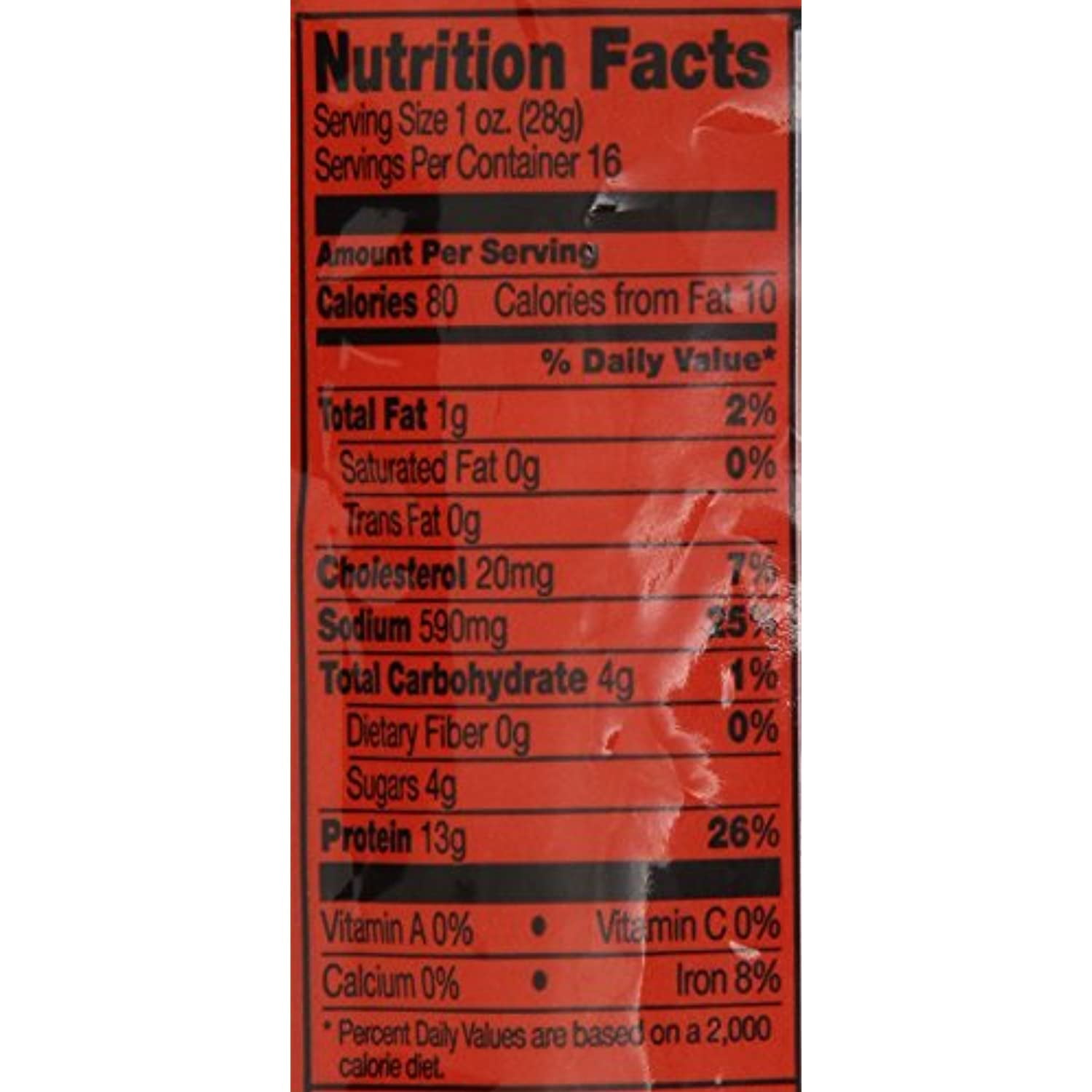 Jack Link's 100% Beef Original Beef Jerky 16oz Resealable Bag