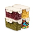 thumbnail image 1 of Sorbus 4-Pack Standard Narrow Food Storage Containers with Lids, Clear, Stackable, 1 of 8