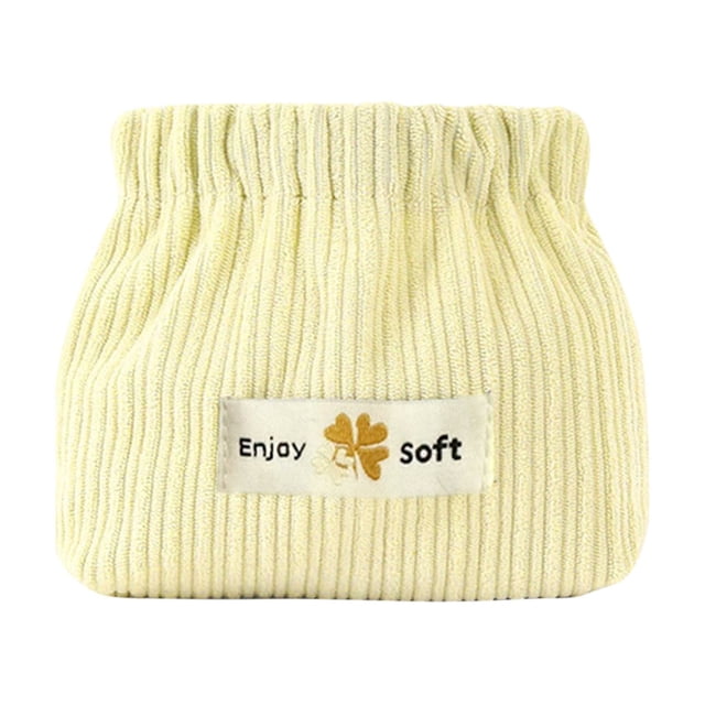Boovnll Trousse de Maquillage, Grande Capacité Sac Portable Élégant à Fragments Bouche Enveloppe Rouge Rangement Cosmétique Petit Sac Sac Portable pour Femmes Sac de Rangement en Velours Côtelé, Trousse de Maquillage, Trousse de Maquillage de Voyage