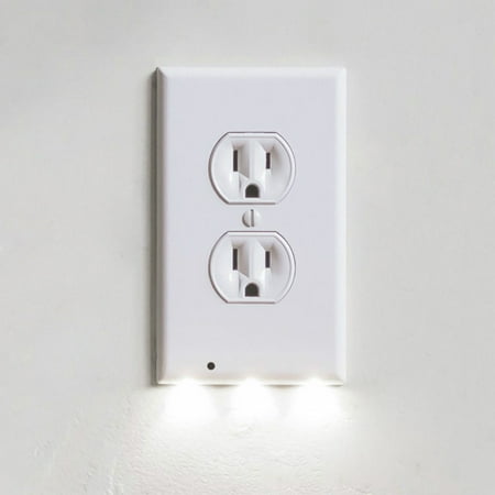Itechdeals Gear Wall Outlet Coverplate W Led Night Lights Auto On Itechdeals Gear Wall Outlet Coverplate W Led Night Lights Auto On Off