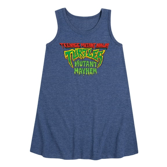 Teenage Mutant Ninja Turtles: Mutant Mayhem - Movie Logo - Toddler and Youth Girls A-line Dress