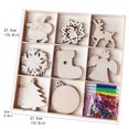 thumbnail image 4 of Promotions! Christmas Tree Ornament Set  Tree Pendant Wooden Decor Home Decoration  Tree Pendant Home Decoration, 4 of 6