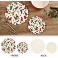 thumbnail image 3 of SKYSONIC Christmas Gnomes Gifts Pot Holders Trivets, 2 Pcs Heat Resistant Trivets,Cartoon Dwarf Cotton Thread Weave Mats for Hot Pads Pans Pot Bowl Teapot for Kitchen Decor, 3 of 7