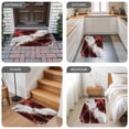 thumbnail image 6 of Marble Red Door Mat Indoor Outdoor,Modern Abstract Gold White Brick Stone Motif Non Slip Welcome Mat with Rubber Backing,Absorbent Fabric Front Door Mats Entryway Rug for Home Patio Entrance 24"x36", 6 of 9