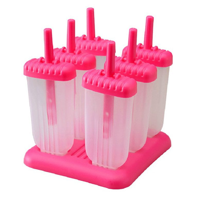 Popsicle Ice Pop Maker Molds 6 Pack Ice Popsicles Mold Ice Pops Holders Popsicle Makers For Kids