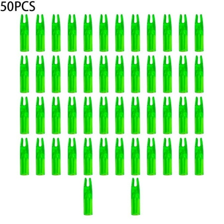 50 Pcs Arrow Nocks Plastic Tails Nock ID6.0mm Insert Tips Arrow Shaft