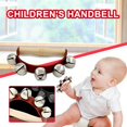 thumbnail image 2 of MVRLSH Under 10$ Percussion Bell Five Bell Leather Bracelet Hand Bell Instrument Bell Education, 2 of 7