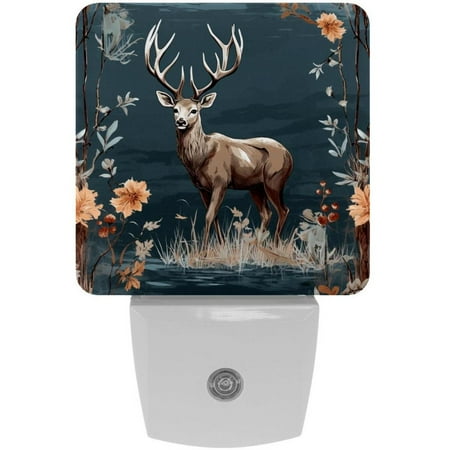 

Deer LED Square Night Lights - Modern Design Energy Efficient Indoor Lighting for Bedrooms Bathrooms and Hallways - 200 Characters