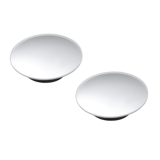 1 Paire de Miroirs Ronds Convexes 360 Angle pour Voiture Véhicule Miroir Latéral Aveugle Petit Miroir Rond Grand Rétroviseur (Ensemble avec Colle de Rechange et Outil de Nettoyage)