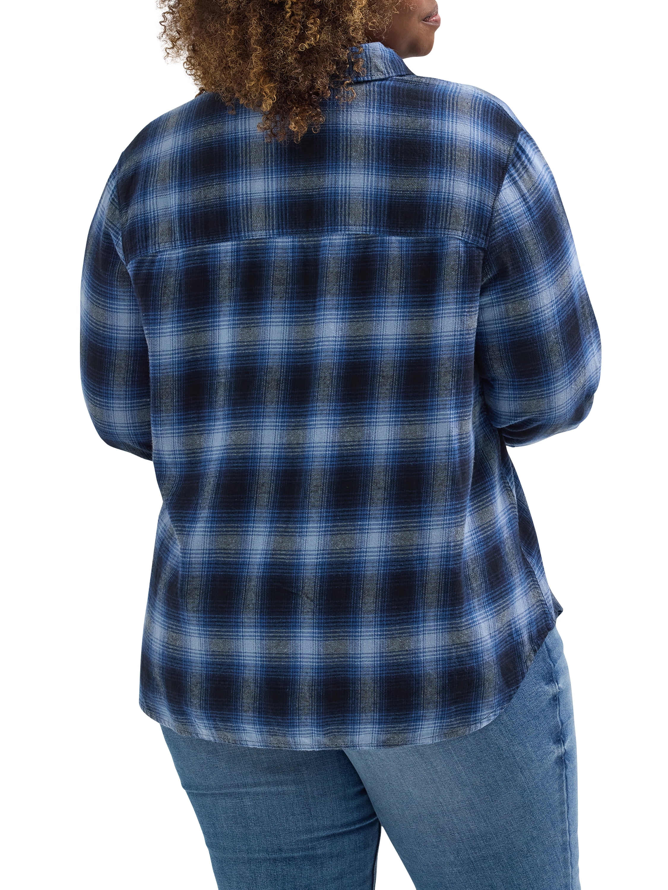 Lee Women's Plus All Purpose Classic Longsleeve Button Up Shirt