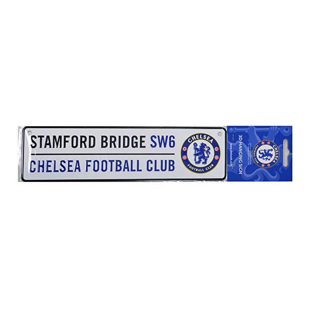 Chelsea FC Car Window Metal Street Road Sign 100% Official CFC 