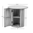 thumbnail image 6 of Solid Wood Black Side Table with Storage Modern Design Style Living Room, 6 of 7