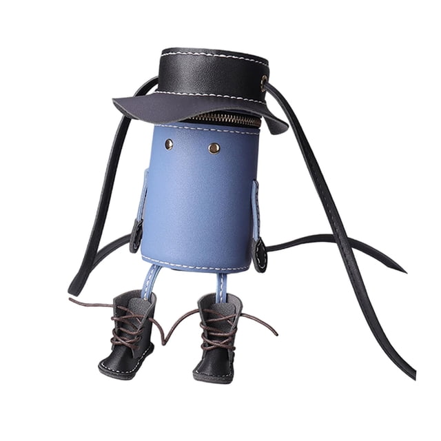 Esquirla DIY PU Leather Shoulder Bag Making Set Cartoon Character Accessories Fashion Blue