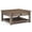 Aged Brown, variant on Pemberly Row Solid Acacia Wood 38 " Square Rustic Coffee Table in Rustic Brown