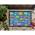 thumbnail image 3 of Carolines Treasures VHA3034MAT 18 x 27 Po Petits Poissons Colorés Tapis Intérieur Ou Extérieur, 3 of 4