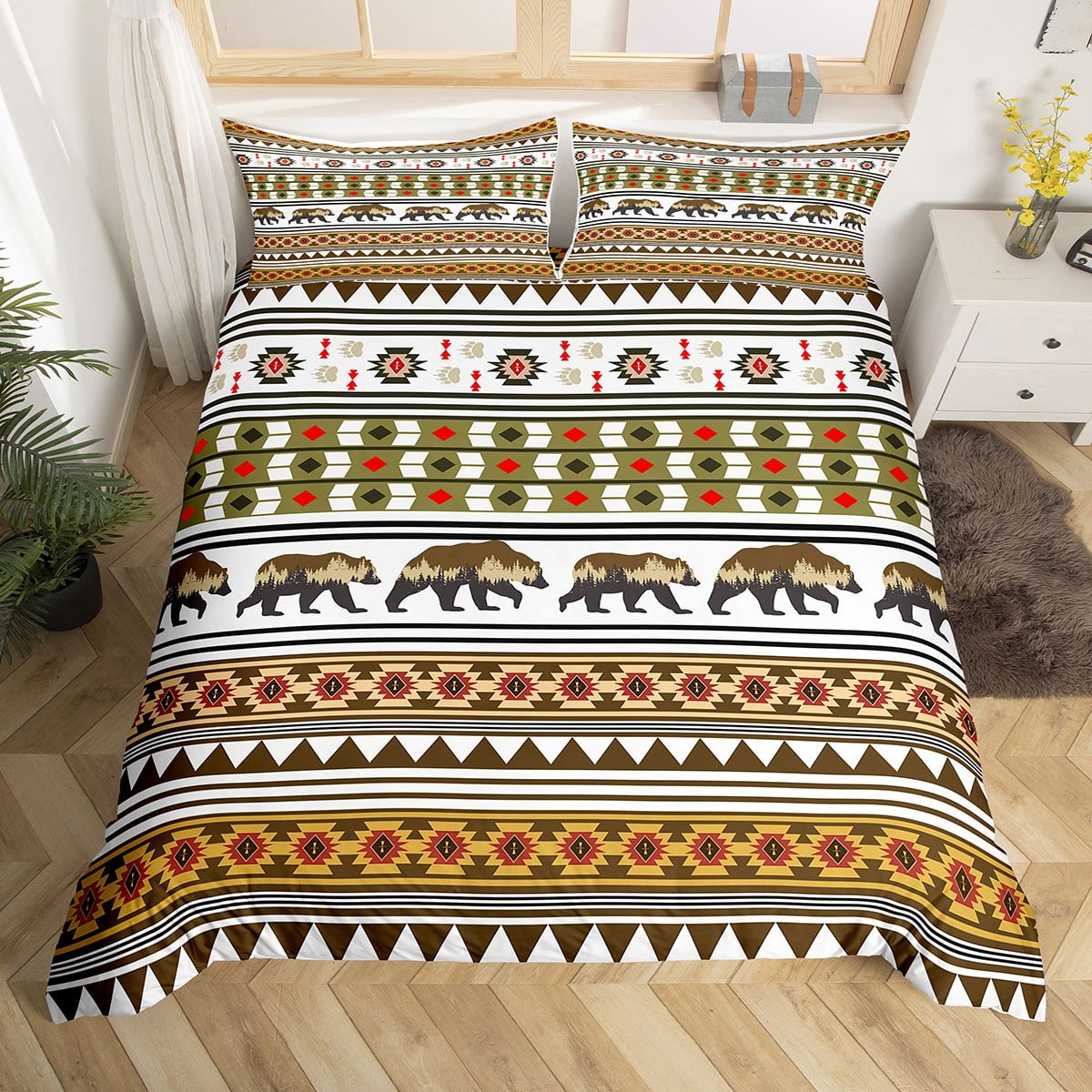 Aztec Bedding Set Western Comforter Cover for Kids Child Boys ...