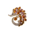 thumbnail image 4 of Hedgehog Brooch Rhinestone Crystal Brooch Alloy Oil Drop Corsage Clothing Accessories, 4 of 7