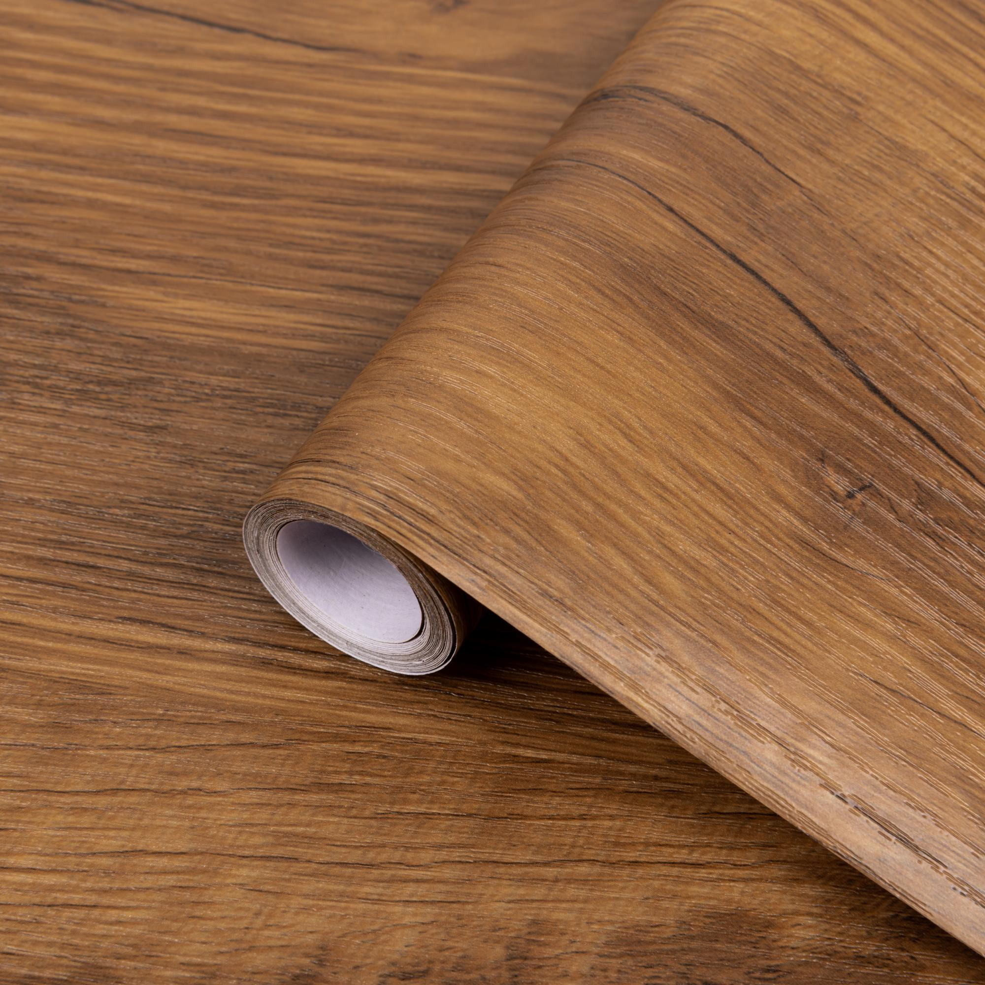 UMIGGEE 17.7-in x 472-in Brown Wood Wallpaper Peel and Stick Wallpaper Wood Grain Wall Paper Removable Self Adhesive Wood Wallpaper Contact Paper Wood Plank Wallpaper for Furniture Home Decor