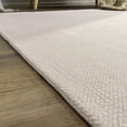 thumbnail image 4 of Paco Home Textured Area Rug Soft & Washable in Cream - 5'3" x 7'3" (5'x7'), 4 of 6