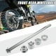 thumbnail image 2 of 1 Conjunto de eje delantero y trasero con buje y tornillo de perno M12 220mm para motocicleta de tierra, scooter y ATV, tono plateado, 2 of 6