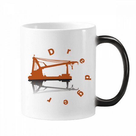 

Sediment Dredger Works Art Deco Fashion Mug Changing Color Cup Morphing Heat Sensitive 12oz