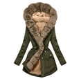 thumbnail image 1 of Chaquetas y abrigos casuales con capucha de manga larga para mujer, chaqueta lisa de otoño e invierno, abrigo de manga larga con cremallera, cárdigan con capucha, abrigo de bolsillo abrigado, abrigo p, 1 of 2