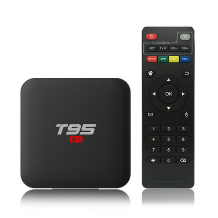 T95 Android 7.1 Amlogic S905W Smart TV Set Top Box Remote Control Quad Core H.265 2GB / 16GB 2.4G WiFi 100M LAN HD LED (Best Streaming Set Top Box)