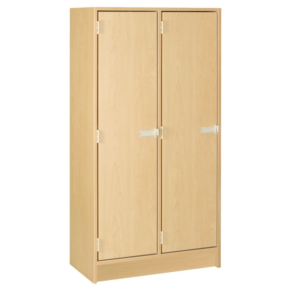 Double Door Steel Locker with Shelf - 30" Wide - 59" High - Dark Elm Finish