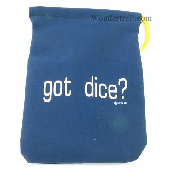 Got Dice Dice Bag Cotton 7inx5in Drawstring Gallant Hands Gamers Gear