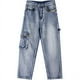 thumbnail image 3 of Pantalones vaqueros holgados de varios bolsillos, de talla extra grande, largos, de moda para hombre, estilo hip hop, para baile callejero, patineta, talla grande, 3 of 5