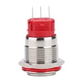 thumbnail image 4 of Interruptor pulsador de CC de 9 a 30 V, 19 mm, 1 NA, 1 NC, con carcasa de acero inoxidable, con autobloqueo (cabezal alto), 4 of 8