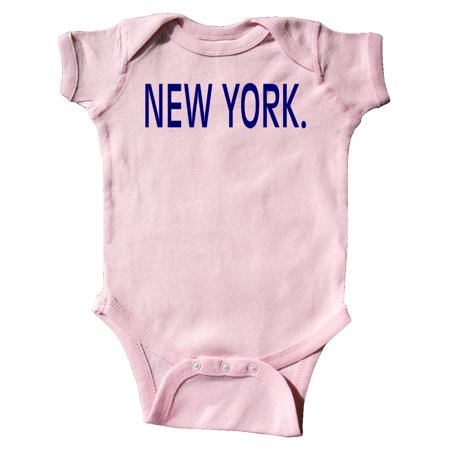 

Inktastic New York in Blue Text Gift Baby Boy or Baby Girl Bodysuit