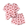 thumbnail image 5 of Iyufng Girls Outfit Sets 2 Pieces, Summer Printed Casual T-Shirt and Shorts Sets, 5 of 6